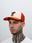 Бейсболка MITCHELL NESS арт. 5HSSSH21323-MHEOFWH Miami Heat NBA (бежевый / оранжевый)